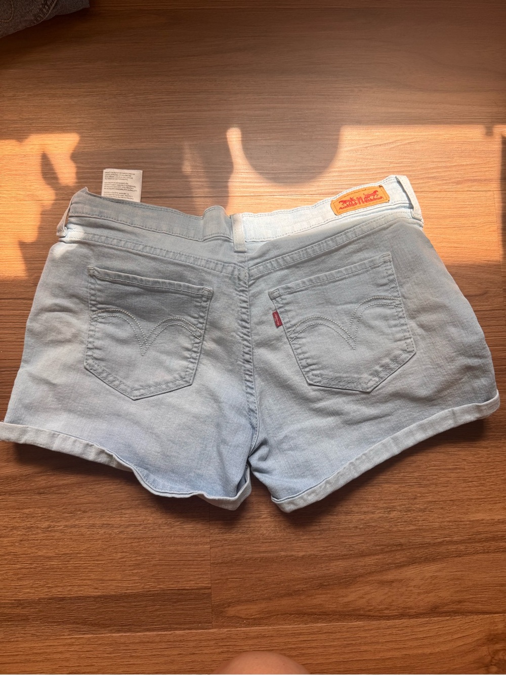 Levi's Light Wash Blue Denim Women's Shorts